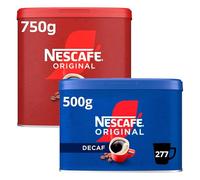NESCAFÉ Original 750g & Orignal Decaf 500g Instant Coffee Tins