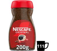 NESCAFÉ Original Instant Coffee 200g - Rich Aroma, Full Flavour, Bold Taste; 111 Mugs per Jar, 100% Responsibly Sourced | Coffee