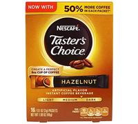 Nescafe Taster's Choice 16 Piece Hazelnut Instant Coffee Beverage Single Serve Sticks, 1.69 oz by Nescafé