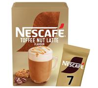 NESCAFÉ Toffee Nut Latte Instant Coffee 7 Sachets, 100percent Responsibly Source