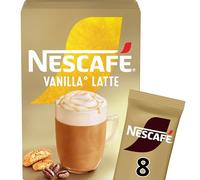 NESCAFÉ Vanilla Latte Instant Coffee 8 x 18.5g Sachets, 100% Responsibly Sourced Coffee