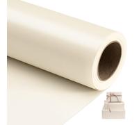 NESCCI Off White Matte Wrapping Paper,Solid Color Pearly-Lustre Paper,Gift Wrapping Paper,Perfect for Wedding, Valentine's Day,Birthday, Christmas,Baby Shower,DIY Bouquet (17 Inches X 32.8 Feet)