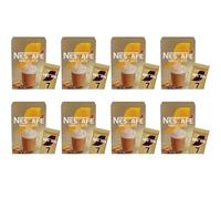Nescefé Instant Coffee Vanilla Latte - 7 x 18.5g Sachets, Easy-to-Make Creamy Coffee Drink (Box of 8)