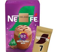 NESCEFE Quality Street Mocha - Green Triangle Flavour - 7 x 19g Sachets - Instant Mocha Coffee Drink Mix (Pack of 1)