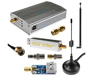 NESDR SMArt XTR HF Bundle: 300Hz-2.3GHz Software Defined Radio Set for LF/HF/UHF/VHF. Includes NESDR SMArt XTR RTL-SDR, Assembled Ham It Up Plus Upconverter, 3 Antennas, Balun, Adapters & Cables