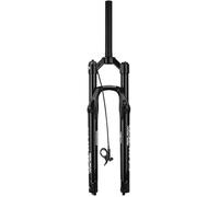 NESLNQC Bike Suspension Fork 27.5/29inch XC/AM Mountain CrossCountry Travel 100mm 1-1/8" Straight Disc Brake Front Damping Adjustment Manual/Remote 9 * QR(Black-Straight
