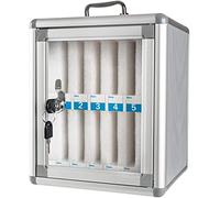 NESLNQC Cell Phones Storage Cabinet, Cell Phones Holder Storage Box, Wall-Mounted with A Locked Can Be Carried by Hand,for Office Classroom (Size : 60)