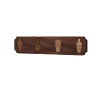 NESLNQC Creative Vase Wall-Mounted Coat Rack, Beech/Black Walnut Coat Hook,Foldable Wall Hook, 4/6/8 Hooks Suitable for Entrance, Living Room, Bedroom(Multi-Colored,43cm/16.9in)