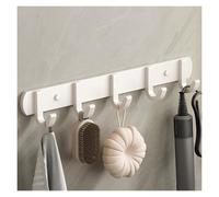 NESLNQC Industrial Wall Mounted Coat Rack, Aluminum Alloy Coat Hook, Modern Wall Hook, Multifunctional Hook Rack, Suitable for Behind Doors, Living Rooms, Bathrooms, Balconies(White,46cm/18.1in)