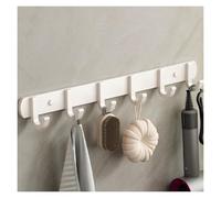 NESLNQC Industrial Wall Mounted Coat Rack, Aluminum Alloy Coat Hook, Modern Wall Hook, Multifunctional Hook Rack, Suitable for Behind Doors, Living Rooms, Bathrooms, Balconies(White,56cm/22in)