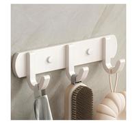 NESLNQC Industrial Wall Mounted Coat Rack, Aluminum Alloy Coat Hook, Modern Wall Hook, Multifunctional Hook Rack, Suitable for Behind Doors, Living Rooms, Bathrooms, Balconies(White,26cm/10.2in)