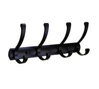 NESLNQC Silver/Black/Gray 3/4/5/6/7/8, Aluminum Alloy Coat Rack, Heavy Duty Solid Coat Hook, Industrial Style Wall Hook, Suitable for Farmhouse, Porch, Behind The Door, Living Room(Black,35cm/13.7in)