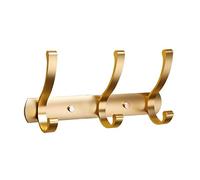 NESLNQC Silver/Black/Gray 3/4/5/6/7/8, Aluminum Alloy Coat Rack, Heavy Duty Solid Coat Hook, Industrial Style Wall Hook, Suitable for Farmhouse, Porch, Behind The Door, Living Room(Gold,25cm/9.8in)