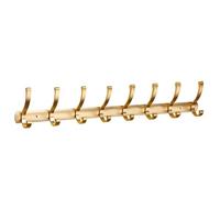 NESLNQC Silver/Black/Gray 3/4/5/6/7/8, Aluminum Alloy Coat Rack, Heavy Duty Solid Coat Hook, Industrial Style Wall Hook, Suitable for Farmhouse, Porch, Behind The Door, Living Room(Gold,75cm/29.5in)