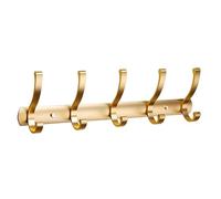 NESLNQC Silver/Black/Gray 3/4/5/6/7/8, Aluminum Alloy Coat Rack, Heavy Duty Solid Coat Hook, Industrial Style Wall Hook, Suitable for Farmhouse, Porch, Behind The Door, Living Room(Gold,45cm/17.7in)
