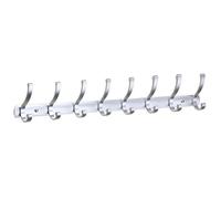 NESLNQC Silver/Black/Gray 3/4/5/6/7/8, Aluminum Alloy Coat Rack, Heavy Duty Solid Coat Hook, Industrial Style Wall Hook, Suitable for Farmhouse, Porch, Behind The Door, Living Room(Silver,75cm/29.5in)
