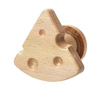 NESLNQC Solid Wood Coat Rack, Creative Biscuit Wall-Mounted Coat Hook, Wall Hook, Suitable for Behind The Door, Kitchen, Bedroom, Entrance(7.3cm/2.8in)