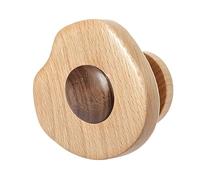 NESLNQC Solid Wood Coat Rack, Creative Biscuit Wall-Mounted Coat Hook, Wall Hook, Suitable for Behind The Door, Kitchen, Bedroom, Entrance(7.7cm/3in)