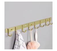 NESLNQC Wall Mounted Heavy Duty Coat Rack, Modern Style Wall Hook, Aluminum Alloy Rust-Proof Multifunctional Hook Rack Wall Mounted, Suitable for Entrance、Corridor、Bedroom(Cyan Gold,60cm/23.6in)