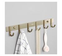 NESLNQC Wall Mounted Heavy Duty Coat Rack, Modern Style Wall Hook, Aluminum Alloy Rust-Proof Multifunctional Hook Rack Wall Mounted, Suitable for Entrance、Corridor、Bedroom(Champagne,44.5cm/17.5in)