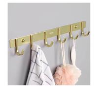 NESLNQC Wall Mounted Heavy Duty Coat Rack, Modern Style Wall Hook, Aluminum Alloy Rust-Proof Multifunctional Hook Rack Wall Mounted, Suitable for Entrance、Corridor、Bedroom(Cyan Gold,44.5cm/17.5in)