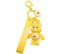 Nesloonp Bears Keyring,Bear Keyring Rainbow Bear Key Chain,Cute 3D Bears Key Chain,Creative Bear Shape Keyring,Fashion Cute Animal Keyring Holder for Daily Car Jewelry Accessories Gift, Yellow