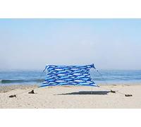 Neso Tents Grande Beach Tent, 2.1 m(7ft) Tall, 2.7m(9ft) x 2.7m(9ft), Reinforced Corners and Cooler Pocket (Whales)