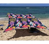 Neso Tents Grande Beach Tent, 2.1 m(7ft) Tall, 2.7m(9ft) x 2.7m(9ft), Reinforced Corners and Cooler Pocket (Save the Reef)