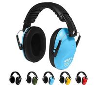 Nesofy Ear Defenders Children - Ear Protection & Noise Cancelling Kids Ear Defender Age 3-16 Year - Foldable & Adjustable Headphones Autism for Baby - 26db SNR (Blue, One Size Kids)