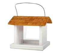 NESPIQ Bird Feeder For Outside Wooden Bird Feeding Garden Wild Birds House Outdoor Bird Feeder Outdoor Rainproof Hanging Garden Backyard Terrace