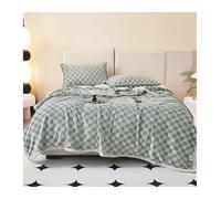 NESPIQ Blanket Couch Bed Soft Fuzzy Fleece Throw Blanket Lightweight Velvet Blanket For Chair Cozy All Season Use(Grün,150x200cm)