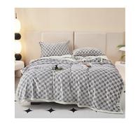 NESPIQ Blanket Couch Bed Soft Fuzzy Fleece Throw Blanket Lightweight Velvet Blanket For Chair Cozy All Season Use(G,200x230cm)