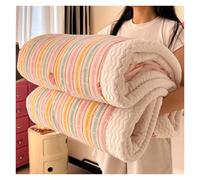NESPIQ Blanket Couch Bed Soft Stripes Throw Blanket Cozy Warm Plush Fuzzy Blanket For Bed Sofa Couch All Season Use(150x200cm)