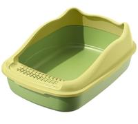 NESPIQ Cat Litter Tray Box Cat Litter Box For Large Cats Cat Litter Container Removable Kitten Toilet Cat Toilet Sand Box Litter Box For Cats
