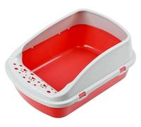 NESPIQ Cat Litter Tray Box Cat Litter Box Pet Supplies Kitten Open Potty Pan Semi Closed Cat Sandbox Open Top Pet Litter Tray Litter Box For Cats