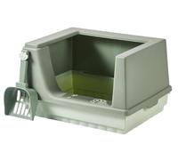 NESPIQ Cat Litter Tray Box High Fence Anti-Splash Extra Large Space Cat Toilet Removable Cat Litter Box For Kittens To Senior Cats Litter Box For Cats(41x30x31 cm)