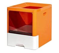 NESPIQ Cat Litter Tray Box Large Top Entry Cat Litter Box Anti-Splashing Drawer Design Easy To Clean Cat Toilet For Cats Litter Box For Cats(Orange)