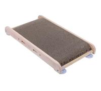 NESPIQ Cat Scratcher Cat Scratch Board Corrugated Paper Claw Grinder Pad Wood Suction Scratcher Cat Supplies Cat Toy Cat Scratching Pad(A)