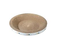 NESPIQ Cat Scratcher Cat Scratcher Cardboard Cat Scratch Pad Board Lounge Couch For Indoor Cats Bowl Shaped Cat Scratching Pad(45x9cm)