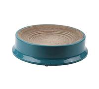 NESPIQ Cat Scratcher Cat Scratcher Cardboard Oval Corrugated Scratch Pad Cat Scratching Lounge Bed Durable Board Cat Scratcher Bowl Cat Scratching Pad(Grün)