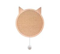 NESPIQ Cat Scratcher Cat Scratching Board Wall-mounted Scratching Board Wood Cat Scratching Pads Cat Shape Cat Scratcher With Sisal Pad And Sucker Cat Scratching Pad(39 * 41cm)