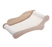 NESPIQ Cat Scratcher Cat Scratching Board Wood Cat Scratchers Summer Cat Bed Cat Scratchers For Indoor Cats Cat Scratching Pad(59x33x20cm)