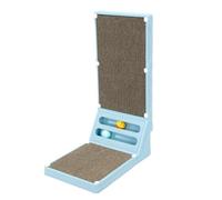 NESPIQ Cat Scratcher L Shaped Cat Scratcher Interactive Cat Scratching Board With 2 Ball Protecting Furniture Cat Scratch Pad Cat Scratching Pad(Blue)