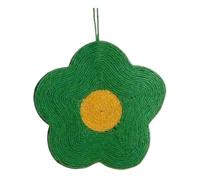 NESPIQ Cat Scratcher Scratch Pad Cat Rope Scratching Board Flower Shape Cat Scratcher Wall Mounted Cat Scratchers Cat Scratching Pad(Grün)
