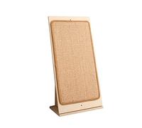 NESPIQ Cat Scratcher Vertical Cat Scratching Board Sisal Pad Claw Sharpener L-shaped Solid Wood Cat Supplies For Indoor Cat Training Toy Cat Scratching Pad(30 * 16 * 60CM)