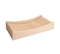 NESPIQ Cat Scratcher Wood Cat Scratcher Removable Natural Sisal Cat Scratching Pads Cat Scratchers For Indoor Cats Summer Cat Bed Cat Scratching Pad(62 * 31cm)