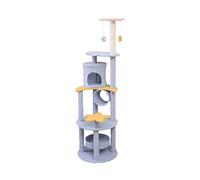 NESPIQ Cat Tree Cat Tower Cat Tree Cat Tower Cat Climbing Frame Three-tier Platform Cat Furniture Cat Scratching Post Toy Cat Activity Stand Cat Condo(B)