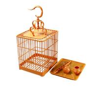 NESPIQ Flight Bird Cage Birdcages Wrought Iron Square Bird Cage Portable Bird Cages Small Bird Flight Cage For Yard Backyard Birdcage For Birds