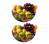NESPIQ Fruit Basket Fruit Bowl Basket Holder 2 PCS for Fruit Storage for Kitchen Counter Countertop Vegetables Bread Snacks Fruit Storage