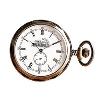 NESPIQ Pocket Watch Pendant Pocket Watches Hand Wind Skeleton Men Women Mechanical Pocket Watch with Pendant Chain Costume Accessory